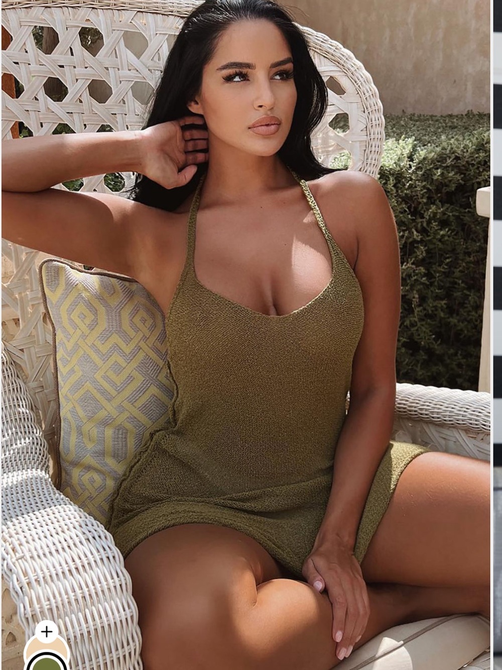 Watching Sunsets Crochet Cover Up Dress
- Olive small NEW